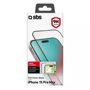 schermbescherming SBS TESCRFCIP1567P voor iPhone 15 Pro Max transparant