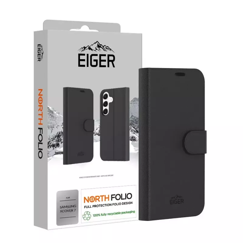 portemonneehoesje EIGER EGCA00591 voor Samsung Galaxy Xcover7 16,8 cm zwart