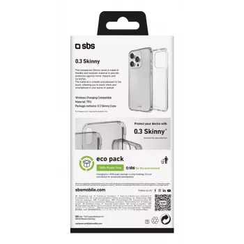 telefoonhoesje SBS TESKINIP1661PT voor iPhone 16 Pro 16 cm transparant