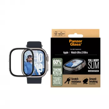PanzerGlass® Case Full Body slank transparant Apple Watch Ultra 3 | Ultra 2 | Ultra | 49mm