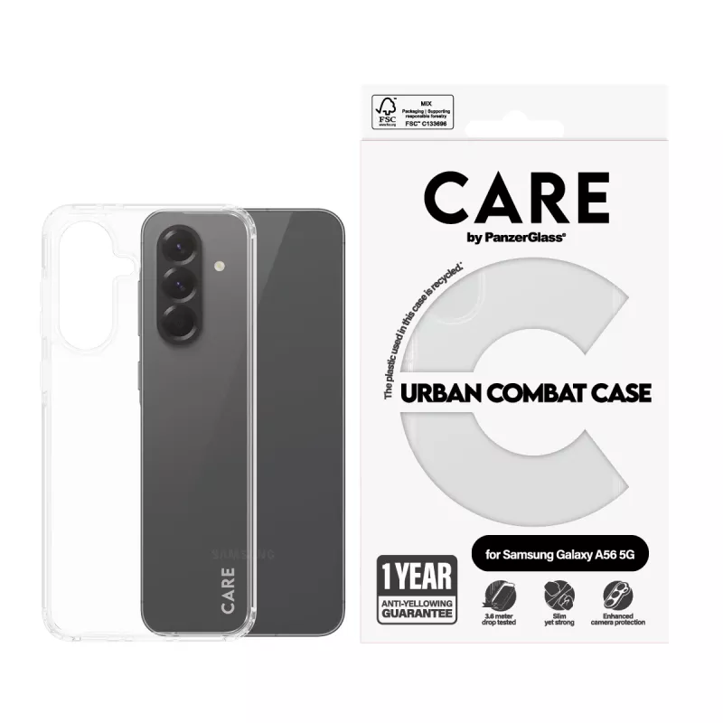 PanzerGlass CARE™ by ® Urban Combat hoesje transparant Samsung Galaxy A56 5G