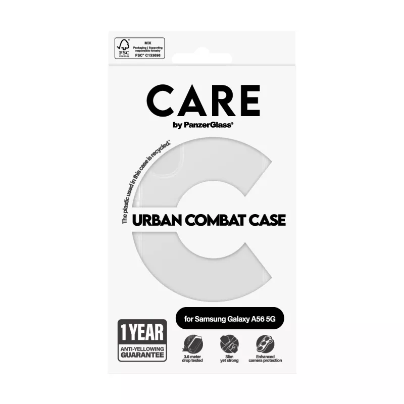 PanzerGlass CARE™ by ® Urban Combat hoesje transparant Samsung Galaxy A56 5G