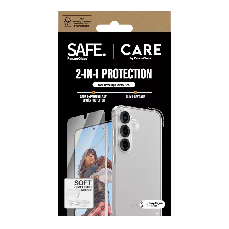 PanzerGlass CARE by Fashion 2-in-1 bundel Samsung Galaxy S25