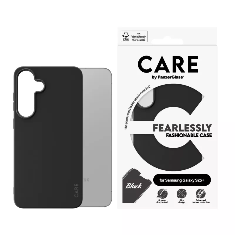 PanzerGlass CARE™ van ® hoesje zwart Samsung Galaxy S25+