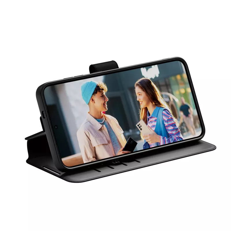 PanzerGlass CARE Feature flipcase met standaard voor Samsung Galaxy S25+, zwart