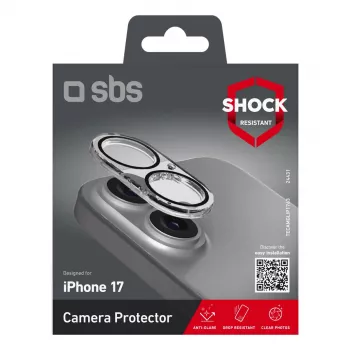Beeldscherm- en cameralenzenbeschermingsfolie SBS TECAMGLIP1763 voor Apple iPhone 17/16 stoot- en krasvast