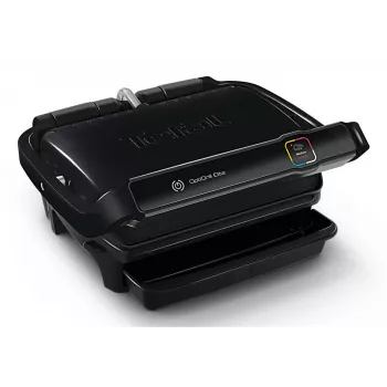 Contactgrill Tefal OptiGrill Elite GC7508 zwart thermoplast rechthoekig