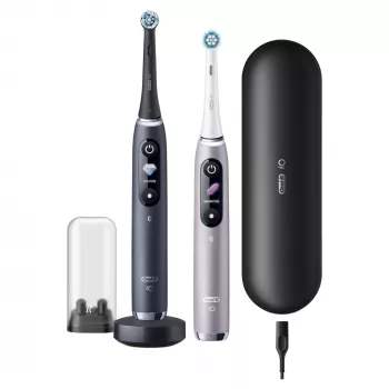 Roterend-oscilerende tandenborstel Oral-B iO 80363731 zwart zilver volwassenen tandvleesverzorging sensitief opheldering