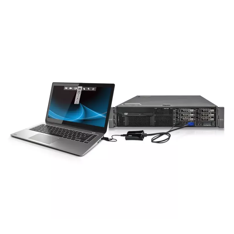 ATEN CV211 laptop USB KVM Console Crash Cart-adapter