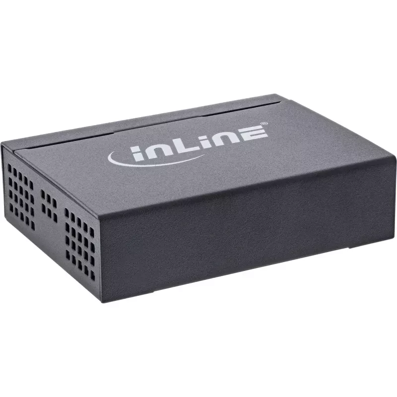 InLine Gigabit-netwerkswitch 5-poorts, 1 Gb/s, desktop, metalen behuizing, ventilatorloos