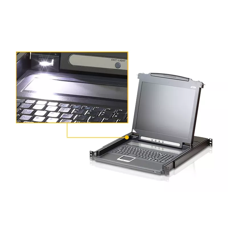 ATEN CL1000M-ATA-GG rackconsole 43,2 cm (17 inch) zwart 1U
