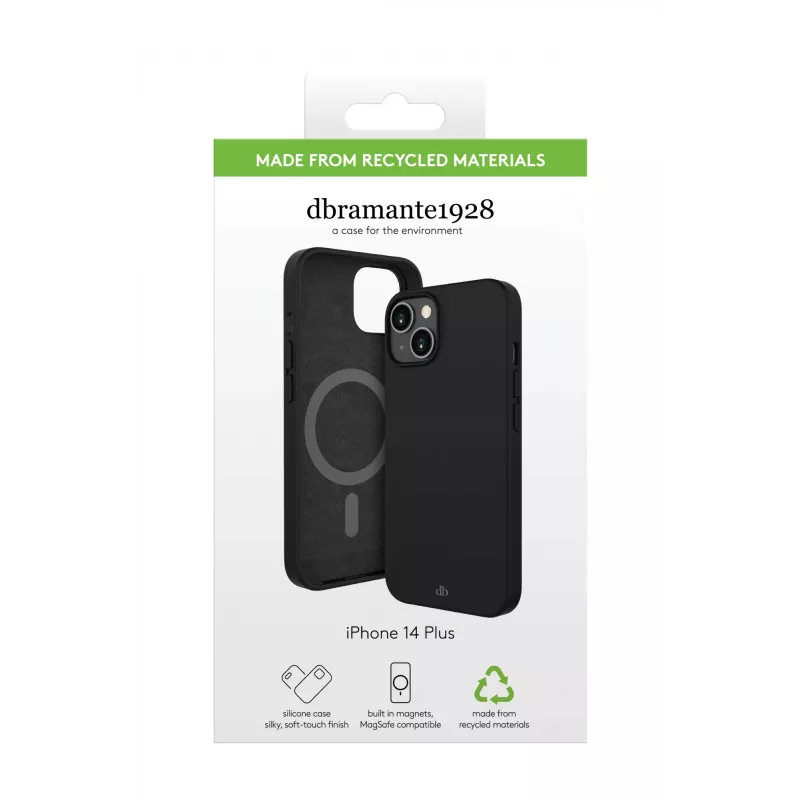 Cover dbramante1928 Monaco iPhone 14 Plus Night zwart