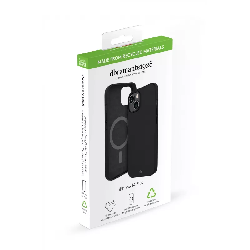Cover dbramante1928 Monaco iPhone 14 Plus Night zwart