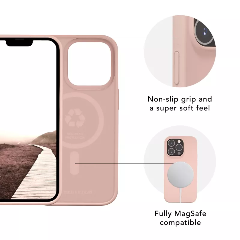 Cover dbramante1928 Monaco iPhone 14 Pro Max roze zand