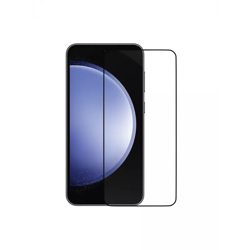dbramante1928 eco-shield Galaxy S23 FE zwart Edge krasbestendige beeldschermbescherming van gehard glas