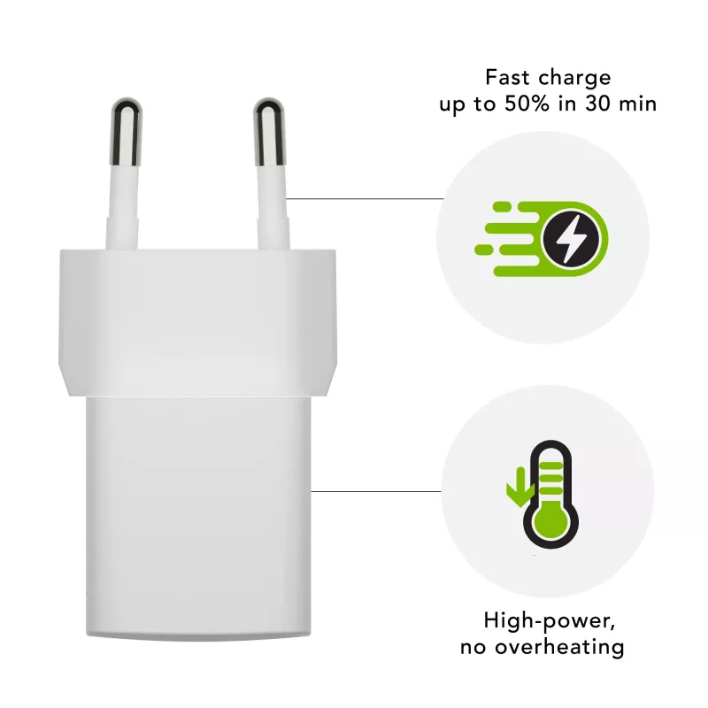 dbramante1928 re-charge Pro – EU-voeding USB-C 25W – wit, binnen, AC, wit