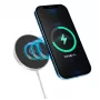 eSTUFF ES638100 mobiele oplader smartphone aluminium AC draadloos laden snellaadfunctie binnen