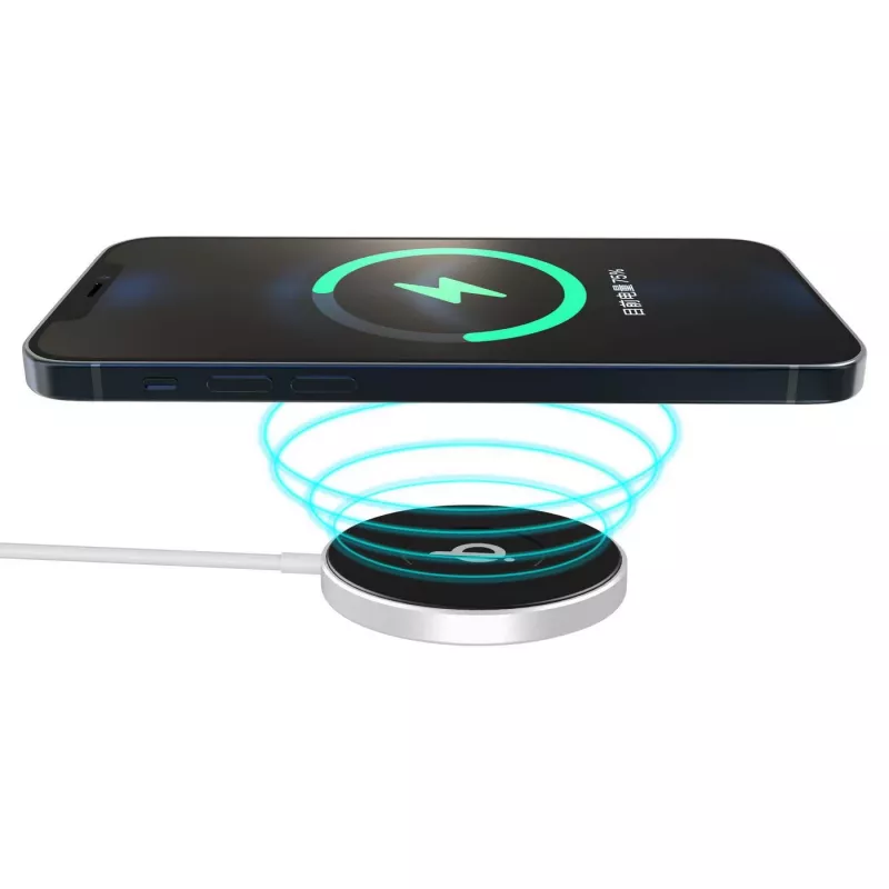 eSTUFF ES638100 mobiele oplader smartphone aluminium AC draadloos laden snellaadfunctie binnen