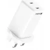 AC-lader SANDBERG Dual USB-C PD65W UK 441-62 — dual USB-C PD 65W, UK-stekker