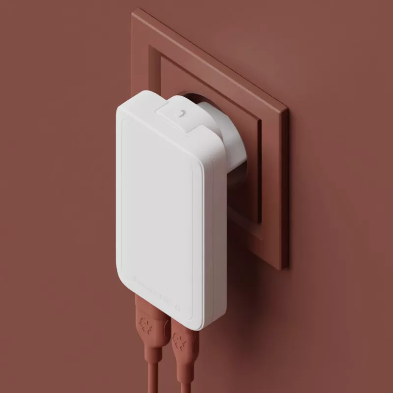 dbramante1928 Pro - EU/US slanke oplader - USB-C 65W+USB-A 30W - W