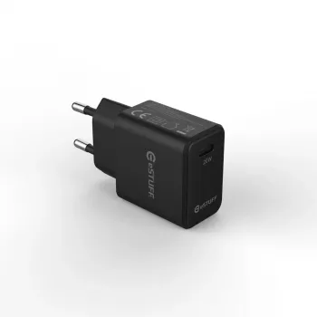 eSTUFF ES635029-BULK USB-C-lader EU PD 20W, zwart