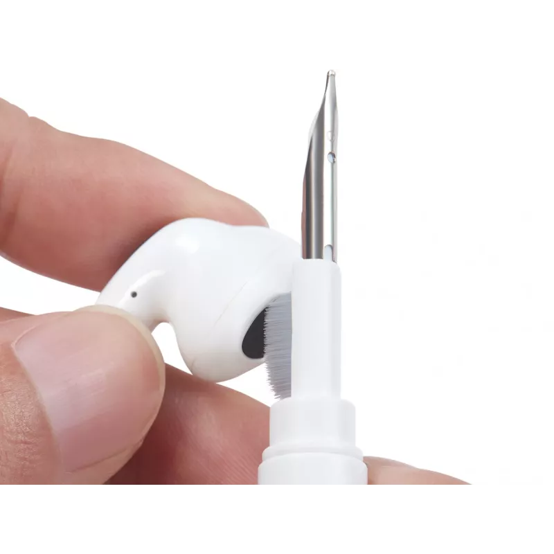 Reinigingsset Sandberg Cleaning Pen Kit voor Airpods grijs wit