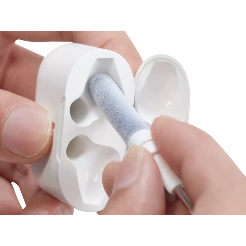 Reinigingsset Sandberg Cleaning Pen Kit voor Airpods grijs wit