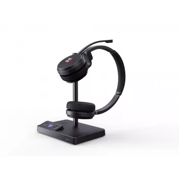 Yealink WH62 Dual Teams headset, draadloos, 20 - 20000 Hz, kantoor/callcenter, 127 g, headset, zwart