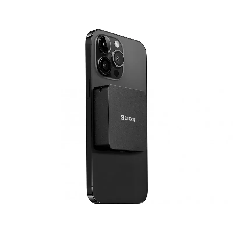 Draagbare accu Sandberg 3in1 Magnet Powerbank 5000, 5000 mAh
