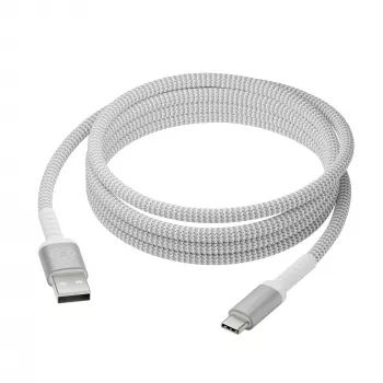 USB-A naar USB-C datakabel d bramante re-charge Pro BRD kabel 2,5 m, USB 2.0, wit