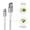 USB-A naar USB-C datakabel d bramante re-charge Pro BRD kabel 2,5 m, USB 2.0, wit