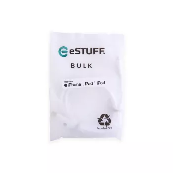 Lightning-kabel eSTUFF ES602170-BULK 1 m wit USB-C 2,4A