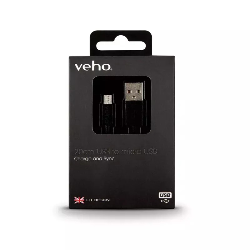 Kabel Veho Pebble USB-A naar Micro-USB VCL-001-M-20CM