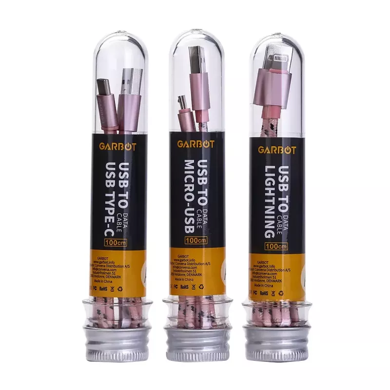 USB-kabel Garbot C-05-10196 1 m USB A Micro-USB B roze