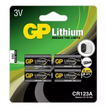 Wegwerpbatterij GP Batterijen lithium CR 123A lithium-mangaandioxide
