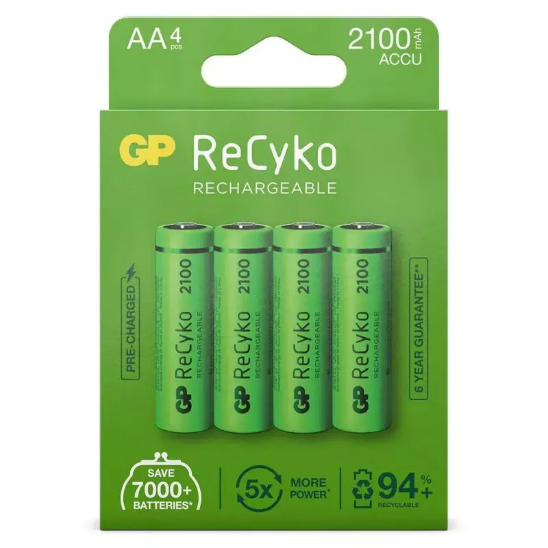 Oplaadbare batterij GP Batterijen ReCyko+ 2100mAh 4 st. AA NiMH