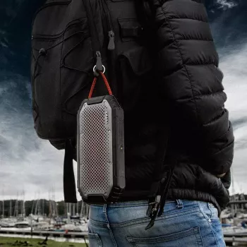 Veho MX-1 draagbare stereoluidspreker zwart/zilver