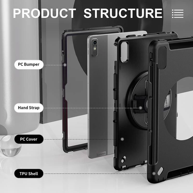 Tablet-hoes eSTUFF ES68103001-BULK Lenovo 2 standmodi