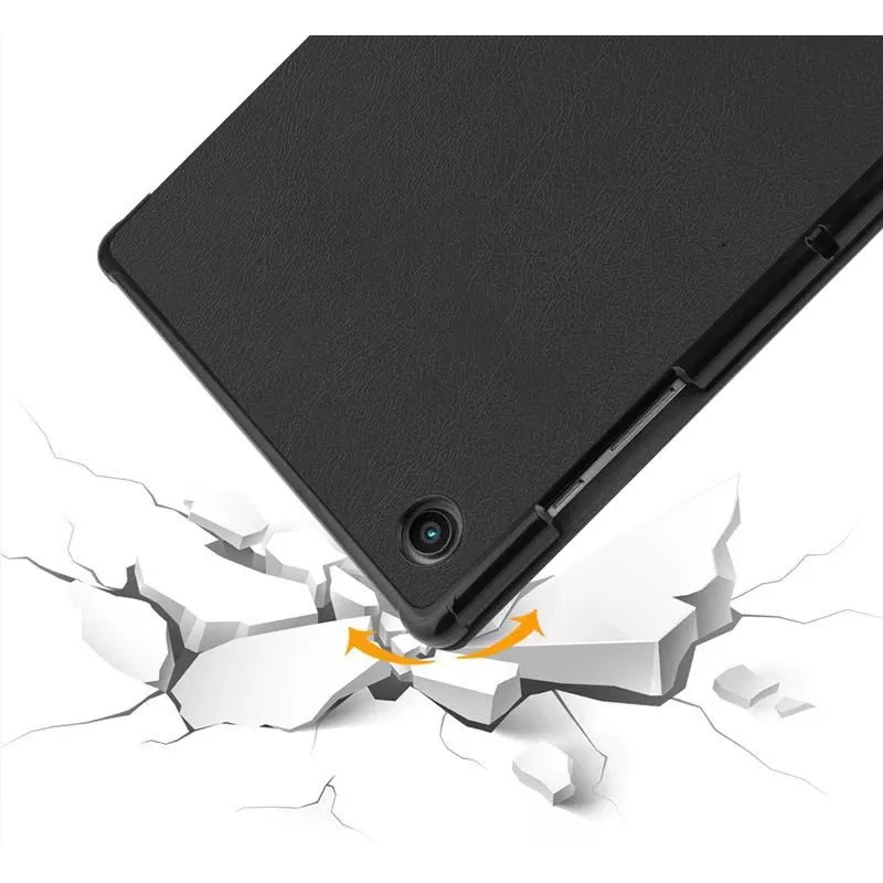 Folio Case eSTUFF voor Samsung Galaxy Tab A8 10.5 zwart 2 standmodi