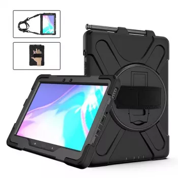 eSTUFF CHICAGO Full Body Defender Case voor Samsung Galaxy Tab Active Pro/Active 4 Pro - zwart