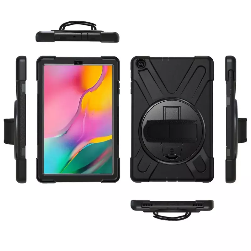 eSTUFF ES681840-BULK AUSTIN Defender tablet-achterkant 25,6 cm (10,1 inch) voor Samsung Galaxy Tab A (2019), zwart