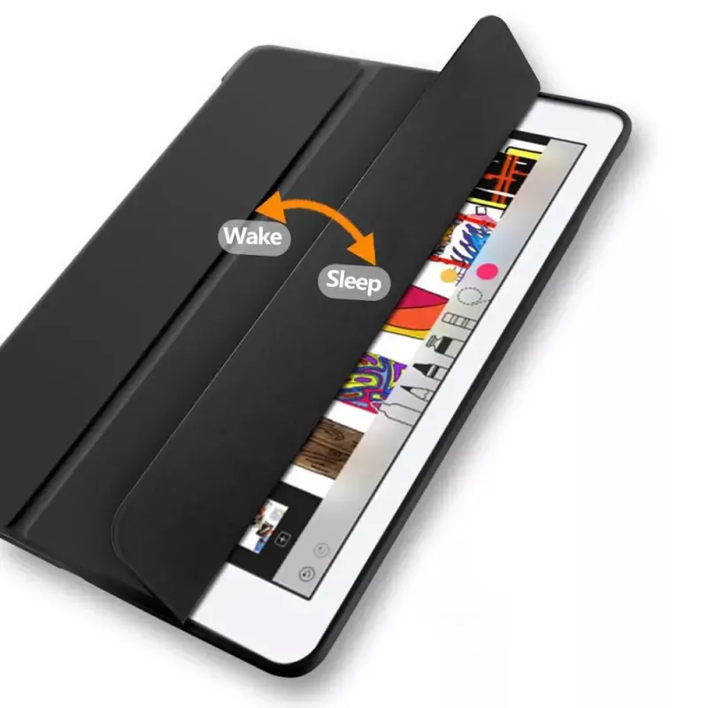 eSTUFF SEATTLE pennenetui voor iPad 9.7 2018/2017 – roze PU-leer