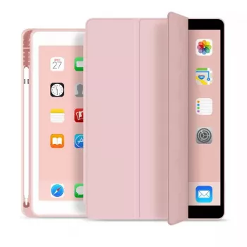eSTUFF SEATTLE pennenetui voor iPad 9.7 2018/2017 – roze PU-leer