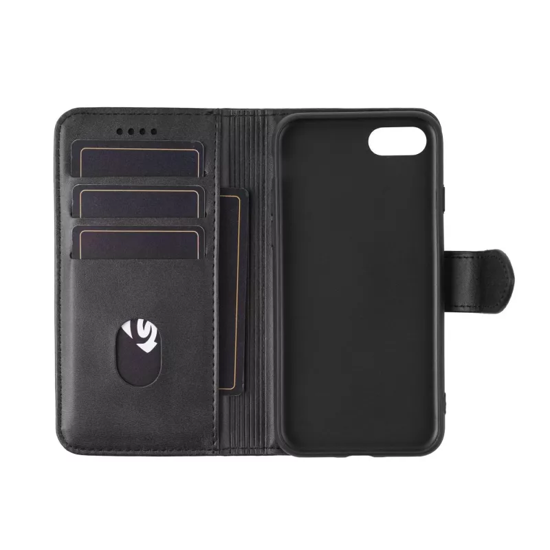 Wallet-hoesje eSTUFF ES67110001-BULK voor iPhone SE 2022/2020 zwart