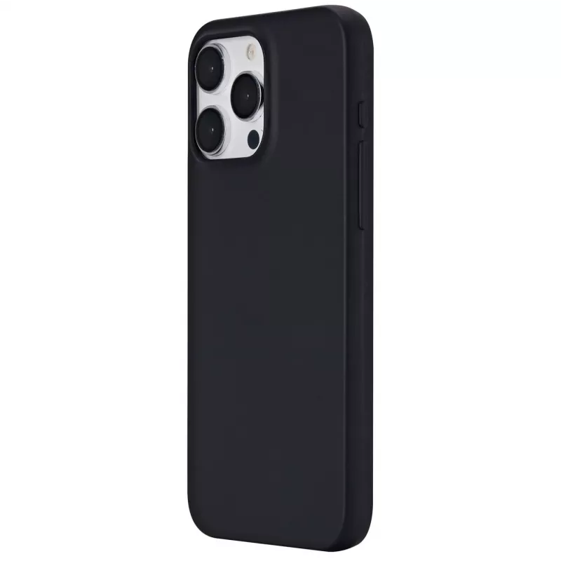 eSTUFF Infinite Vienna ES67101028-BULK achterkant voor mobiele telefoon voor Apple iPhone 15 Pro Max, MagSafe-compatibel, TPU, zwart