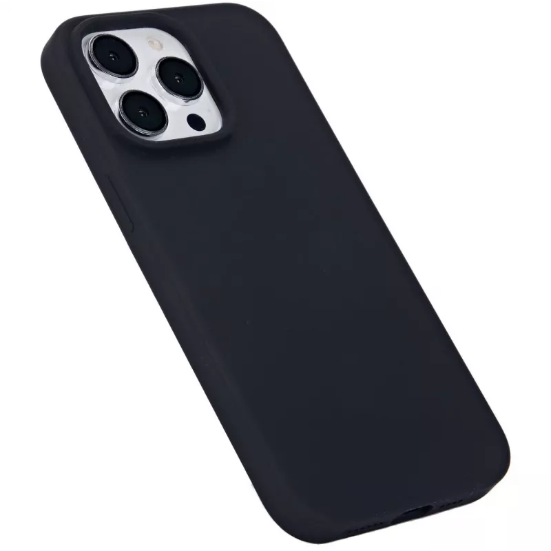 eSTUFF Infinite Riga ES67120028-BULK achterkant voor mobiele telefoon Apple iPhone 15 Pro Max, MagSafe-compatibel, siliconen, polycarbonaat, zwart
