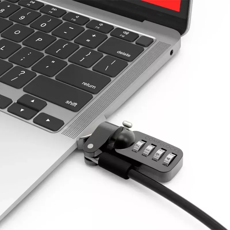 Compulocks Ledge voor MacBook Air 13 inch M2 en M3 met cijferslot Zilver