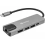 Sandberg 336-99 USB-C 5in1 Travel Dock Saver dockingstation, 4K HDMI, Gigabit Ethernet RJ45, 2x USB 3.0, USB-C PD 100W, aluminium
