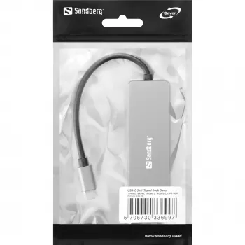 Sandberg USB-C 5in1 Travel Dock Saver Bekabeld USB 3.2 Gen 1 100W