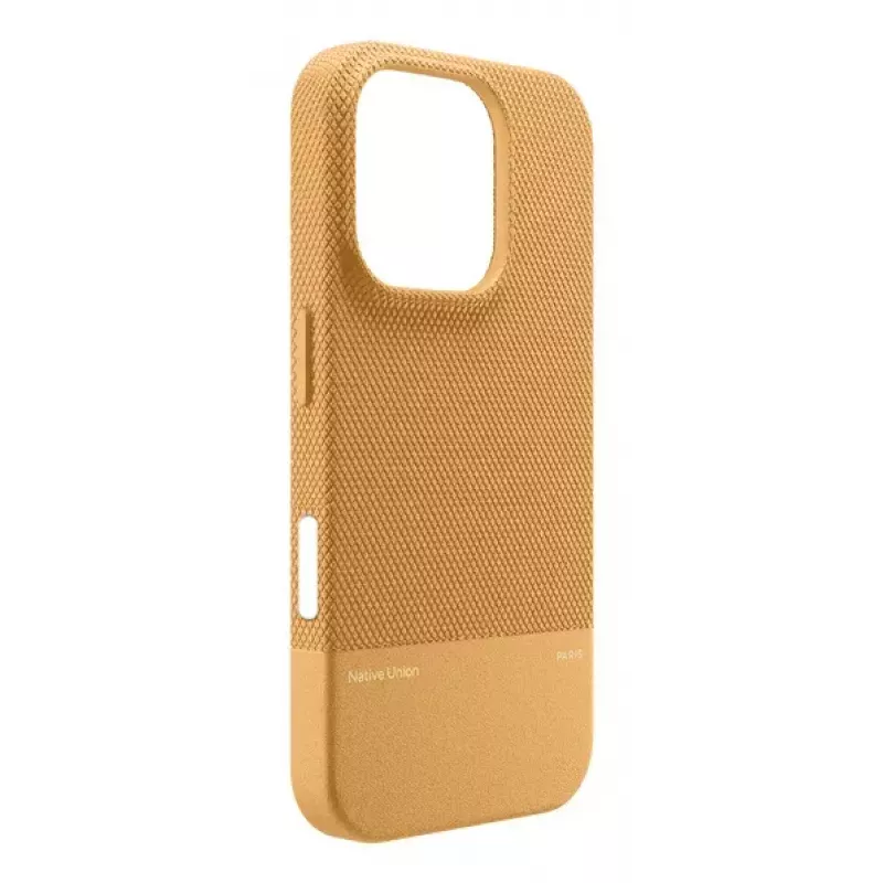 Hoesje Native Union (Re)Classic Hoes voor iPhone 16 Monochroom Oker